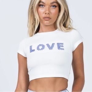 Princess Polly Embroidered Baby Tee